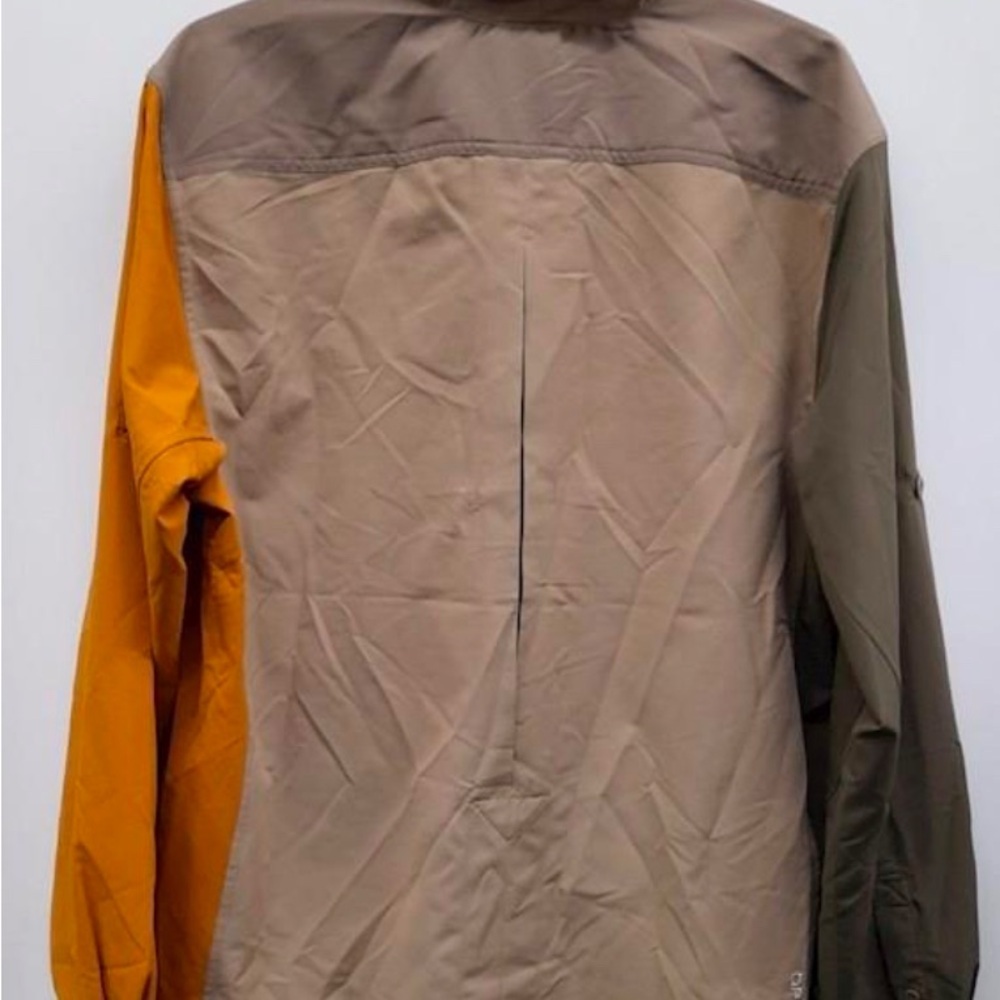 NWT Nike ACG UV Devastation Trail Stretch Cargo Men Medium Brown Button Up Shirt - Picture 2 of 5